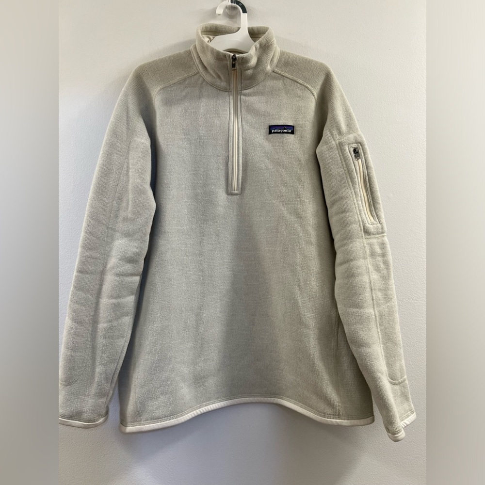 PATAGONIA Womens Better Sweater 1/4 Zip Pelican OO.